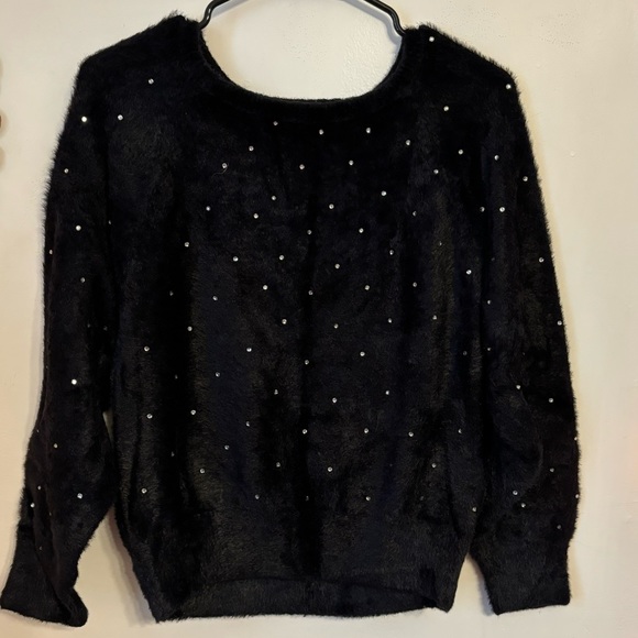 Express Cropped Rhinestone Sweater - Picture 3 of 11